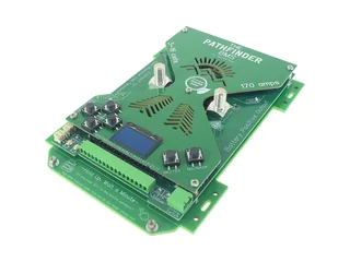 Overkill Solar Pathfinder BMS circuit board with OLED display